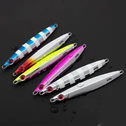 CASTFUN Electroplated Metal Jigs 40g 60g 80g 100g Sea Artificial Fishing Lures Vertical Metal Jig Bait