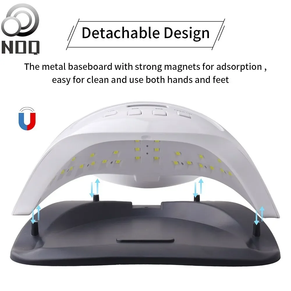 NOQ SUN X7 Plus-Lampe LED Professionnelle pour N64.42, vaccoir à Ongles UV pour Machine de Manucure, Outils d'Art pour Verhéritage Gel