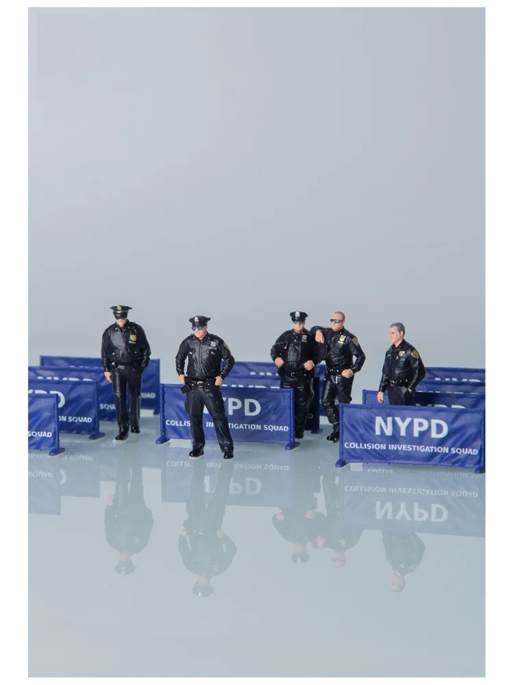 1/64 Scale Model Resin Figurines Diorama Hand-Painted Miniatures Figure Police Officer Cop Law Enforcement Collectible AFA image 10