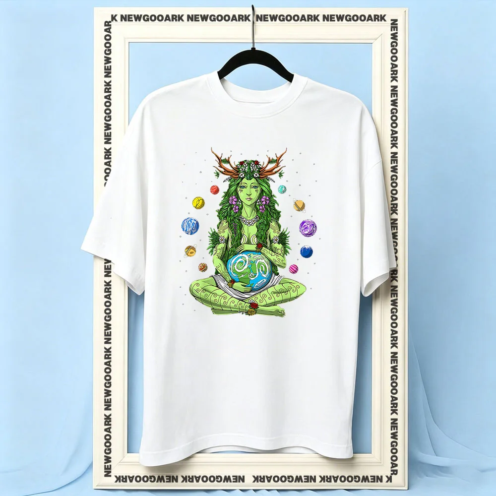 Gaia Greek Goddess Pagan Earth Day Mother Earth Hippie Nature t-shirt woman man Casual cotton printed t shirtsO-neck summer tee