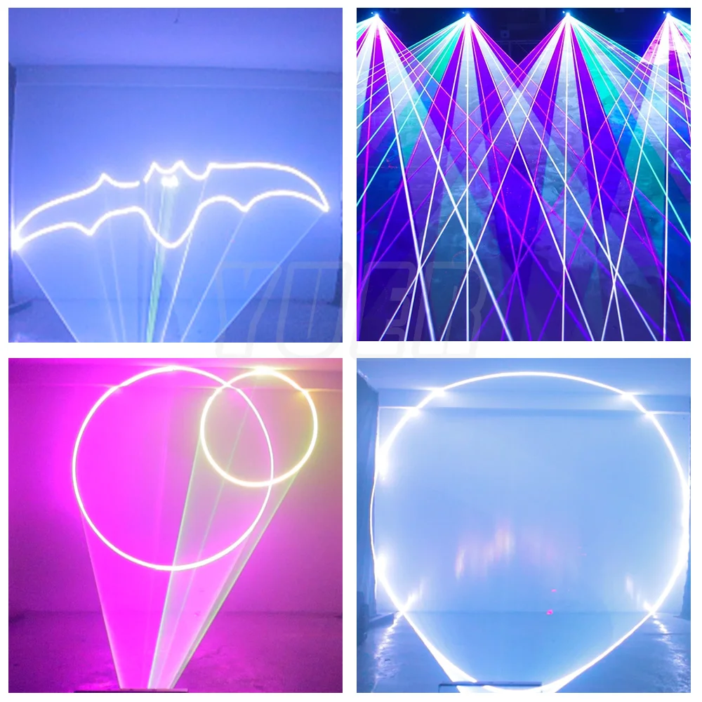 Projector 8W RGB Bluetooth APP Control Laser Light 30KPPS LCD Display ILDA DMX Wedding Decoration Dj Disco Stage Lighting Club