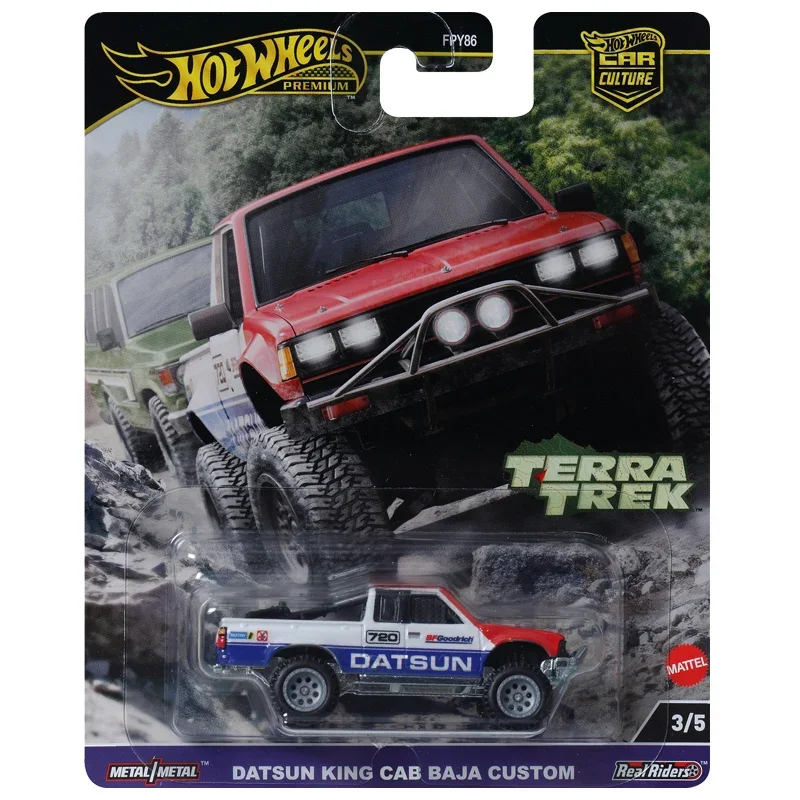 

Genuine Hot Wheels Premium Car Culture Terra Trek Datsun King Cab Baja Custom Boys Toys 1:64 Diecast Vehicle Model Birthday Gift