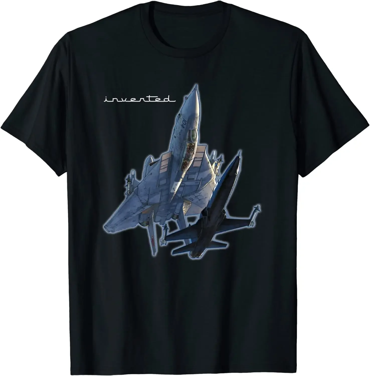 

Inverted Fighter Jets Men T-Shirt Short Sleeve Casual Cotton O-Neck Summer Shirts Size S-3XL
