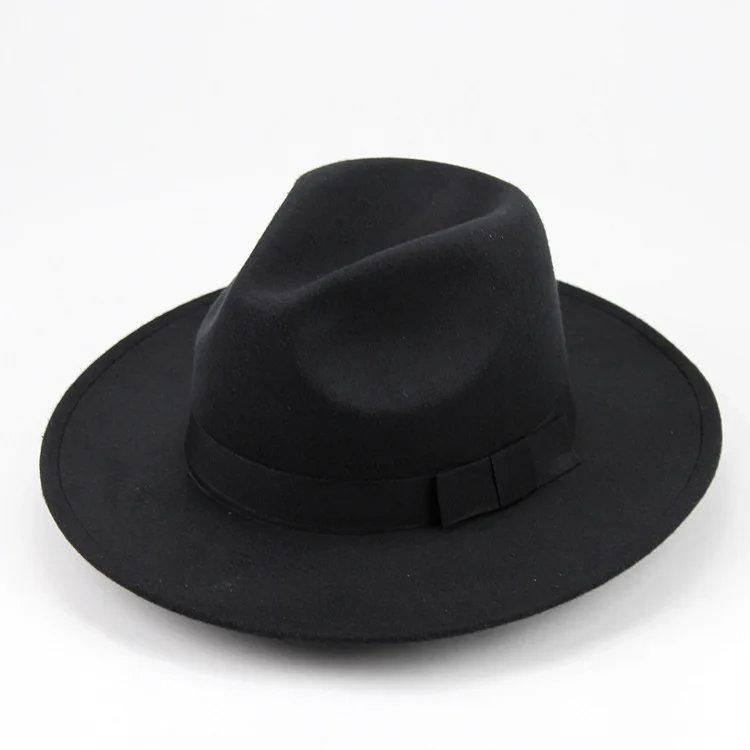 Gorra de estilo urbano europeo-americano, gorras de lana retro británicas de jazz, sombreros de copa grande para niños, sombrero de fieltro, sombrero versátil para el sol
