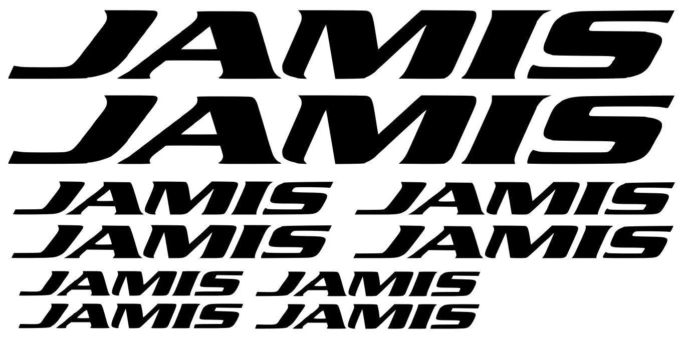 

For 10x Jamis Bike Sticker Decals MTB DH Cycling Road Ride Window Graphics Truck Bumper Car Styling