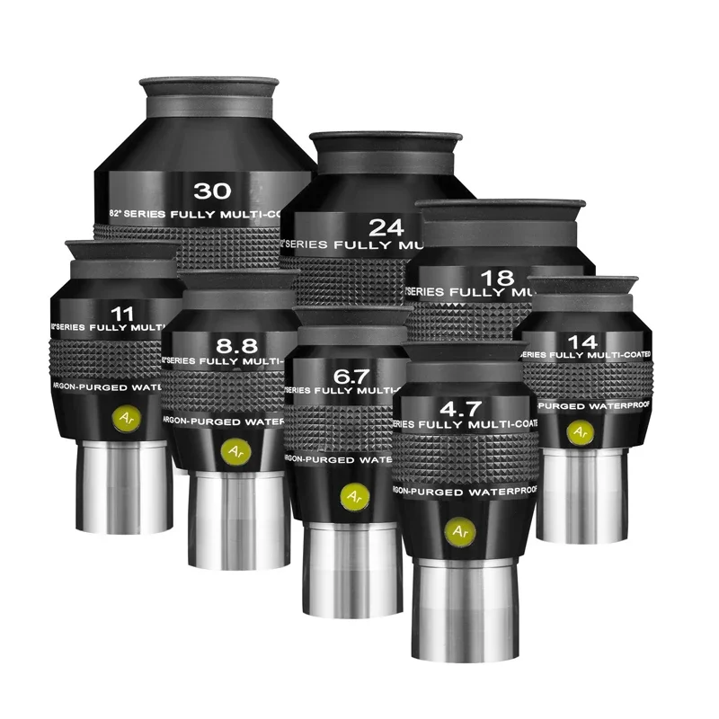 Explore Scientific 82nd Series Wide Angle Eyepiece-ES4.7 mm 6.7Mm 8.8Mm 11Mm 14Mm, Argon Filled, Waterproof And Mildew Resistant