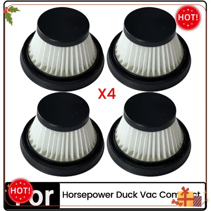 마력 오리 Vac 소형 진공 청소기 세척 가능 필터 진공 부품 용 ABLE-4PCS 교체 필터