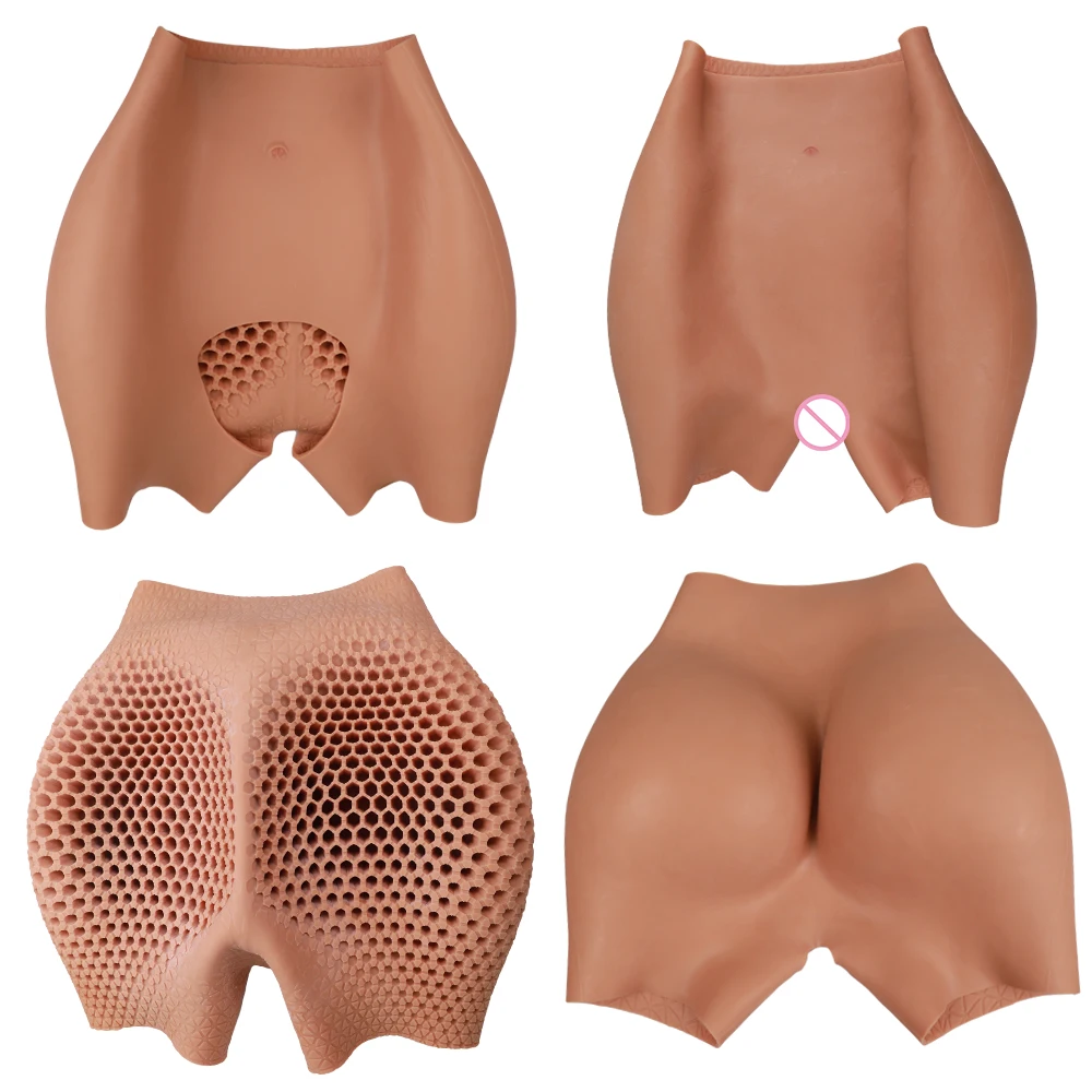 

S-2.2kg L-4.3kg Artificial Silicone Pant Big Butt and Hip Enhancement Honeycomb Design Buttock Lifting Up Pant For Crossdressing