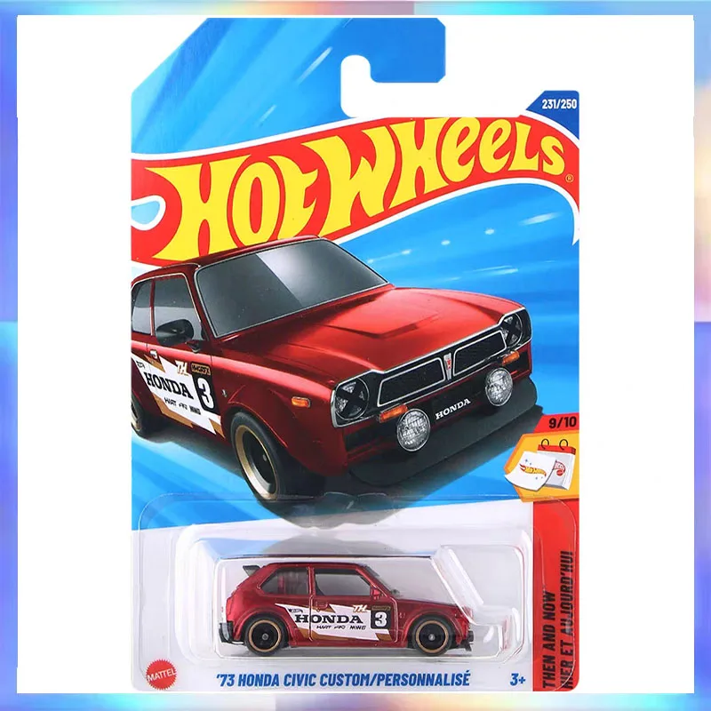 

2025M Hot Wheels TH Car Model Super Treasure Hunt 73 HONDA Civic Custom Personnalise Collectible Room Ornament Boy Toy Gift