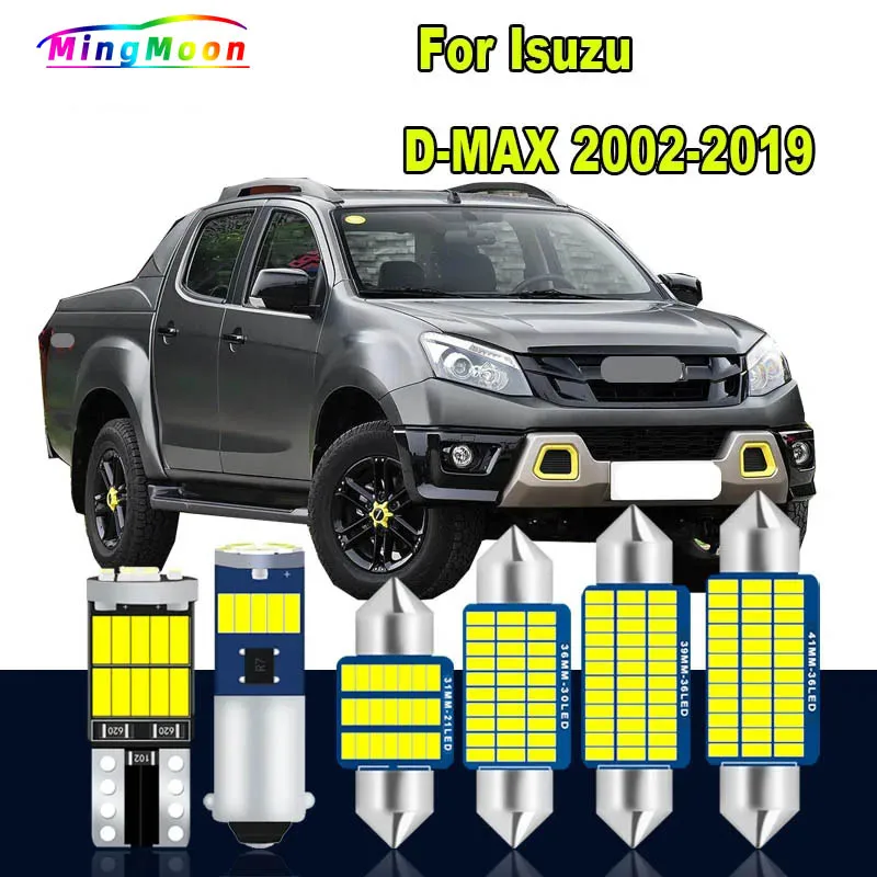 

7Pcs Canbus LED Interior Dome Map Light Kit For Isuzu D-MAX D MAX Dmax I II 2002-2015 2016 2017 2018 2019 Car Led Bulbs