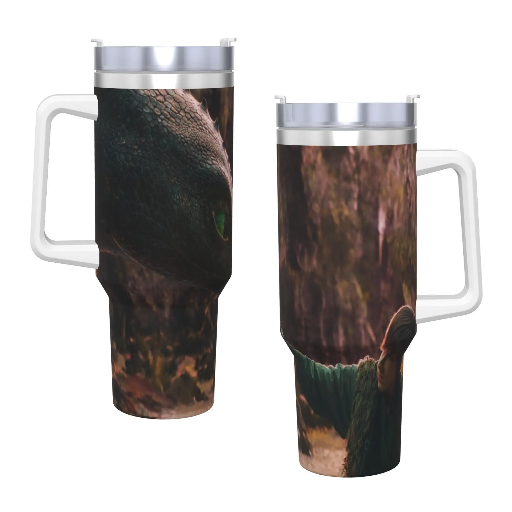 كيفية تدريب التنانين الخاص بك بهلوان زجاجة الماء البارد والساخن الحفاظ على الحرارة أكواب حرارية من الفولاذ المقاوم للصدأ مخصصة لتقوم بها بنفسك أكواب سيارة الشاطئ #2