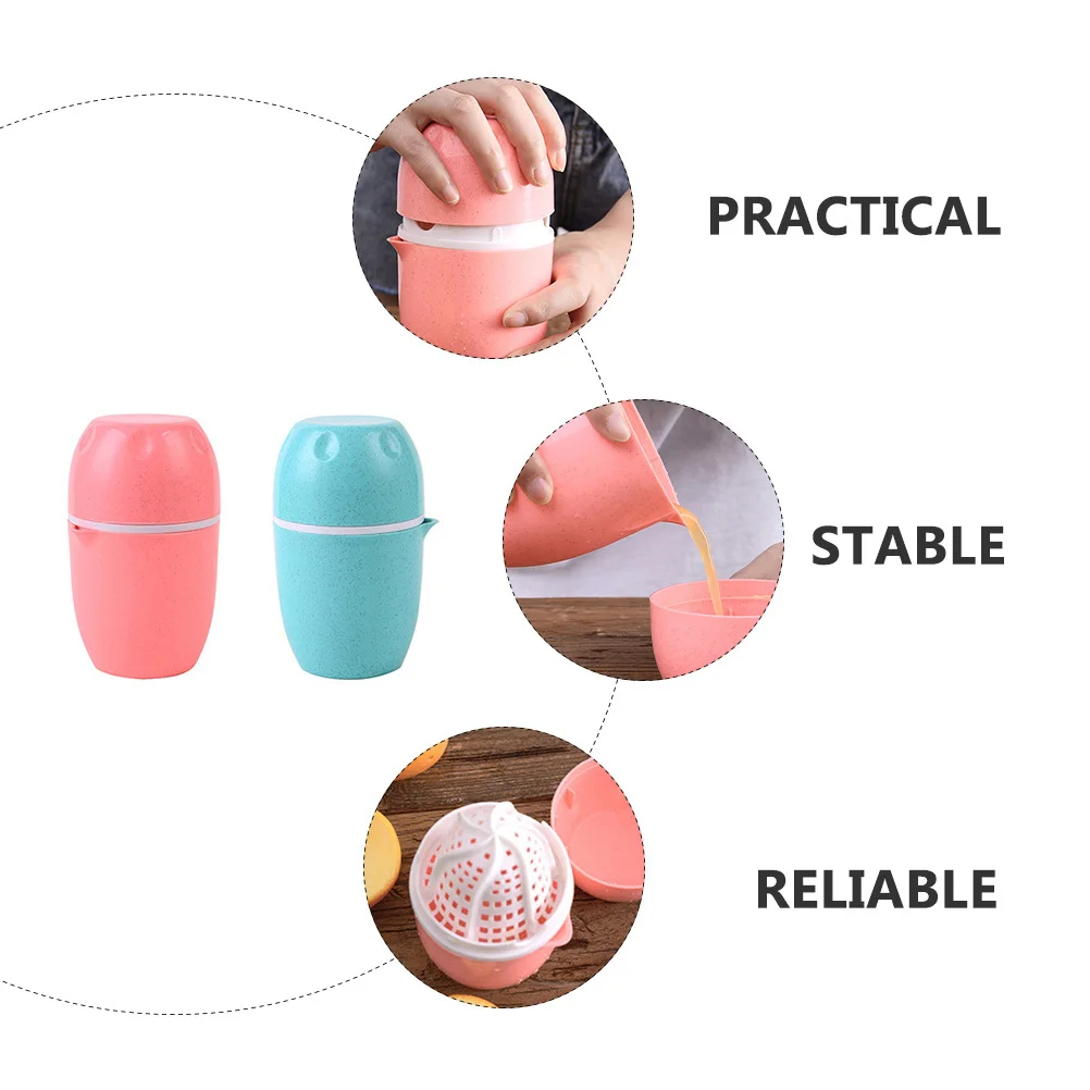 

2Pcs Manual Orange Lemon Juicer Fruit Squeezer Stainless Steel Kitchen Tool Household Home Manual Squeezer Easy Clean Safe