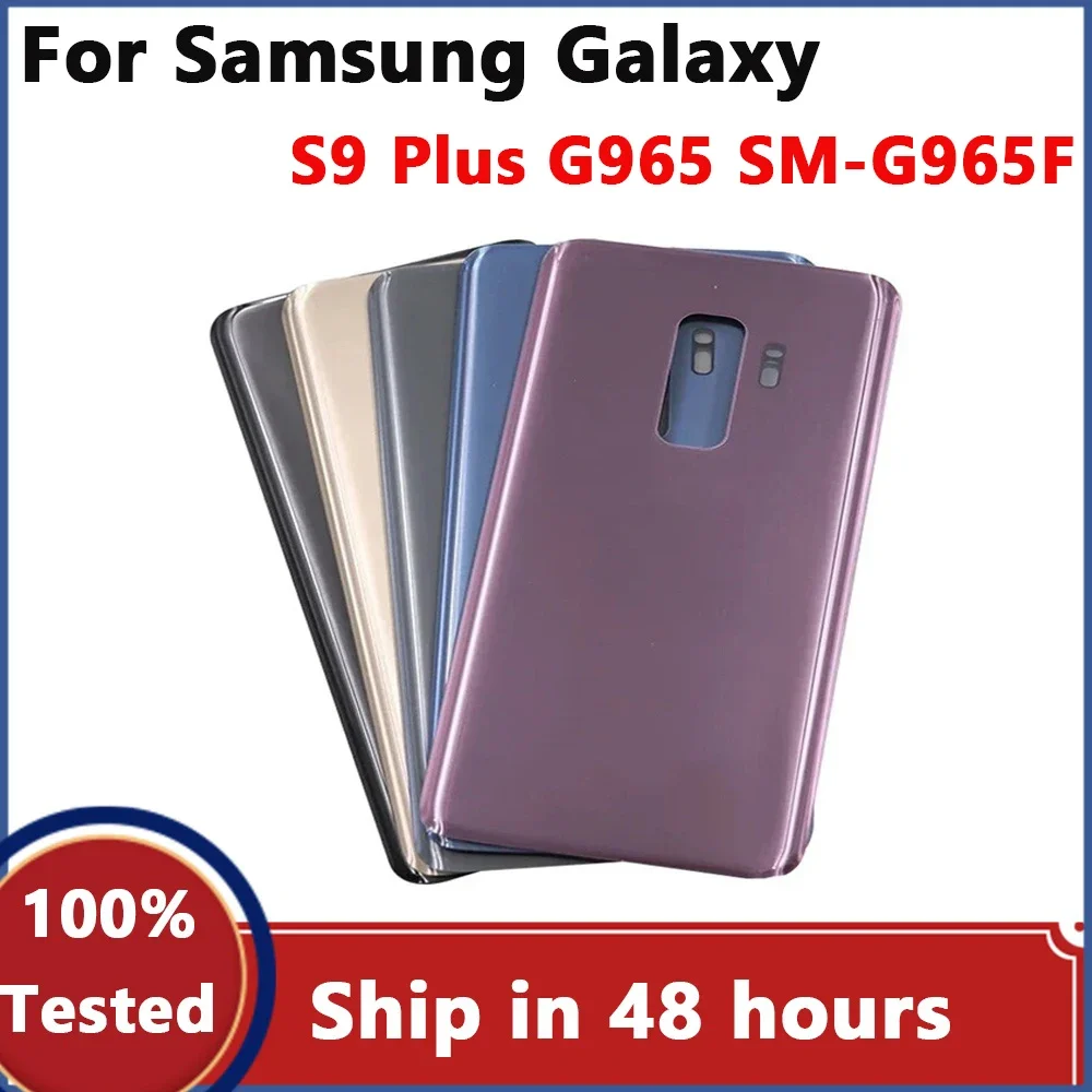 

Задняя стеклянная крышка для Samsung Galaxy S9 Plus G965, Сменное заднее стекло для Samsung Galaxy S9 Plus G965F с объективом камеры