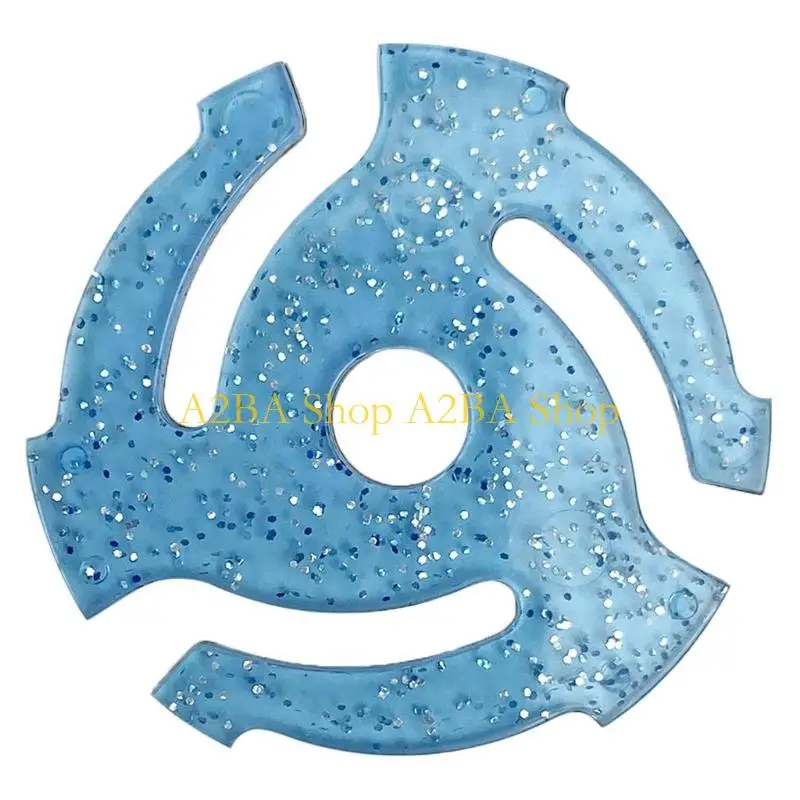A2BA LP45 Turntable Stabilizing Adapter Secure Large Hole Vinyls Playbacks ABS Construction Universal 45RPM Record Adapter