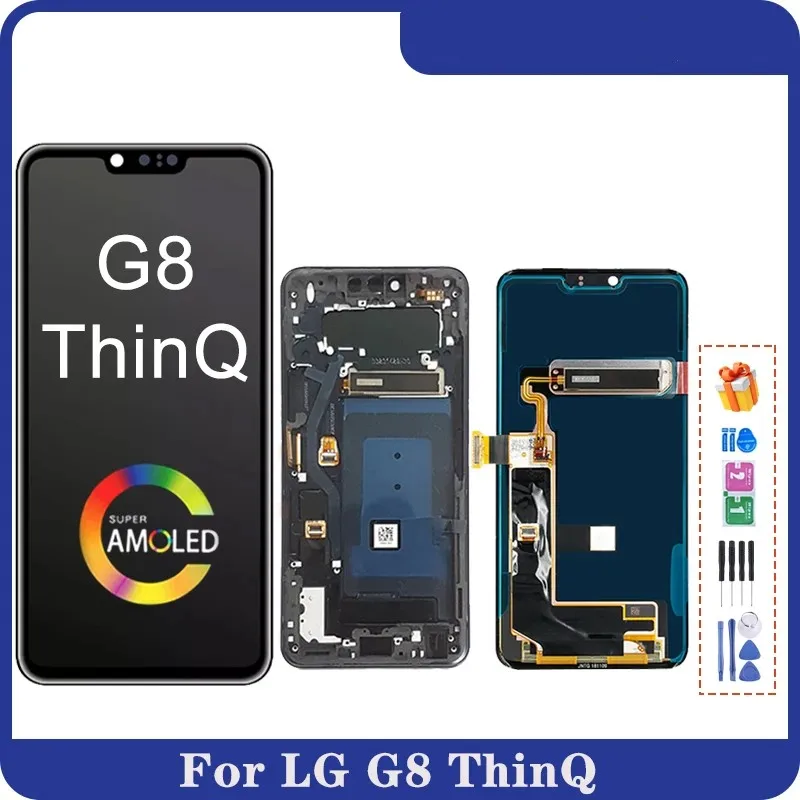 

6.1” Original AMOLED For LG G8 ThinQ G820 LCD Display With Frame Touch Screen Digitizer Assembly For LG G8 LCD Screen Display