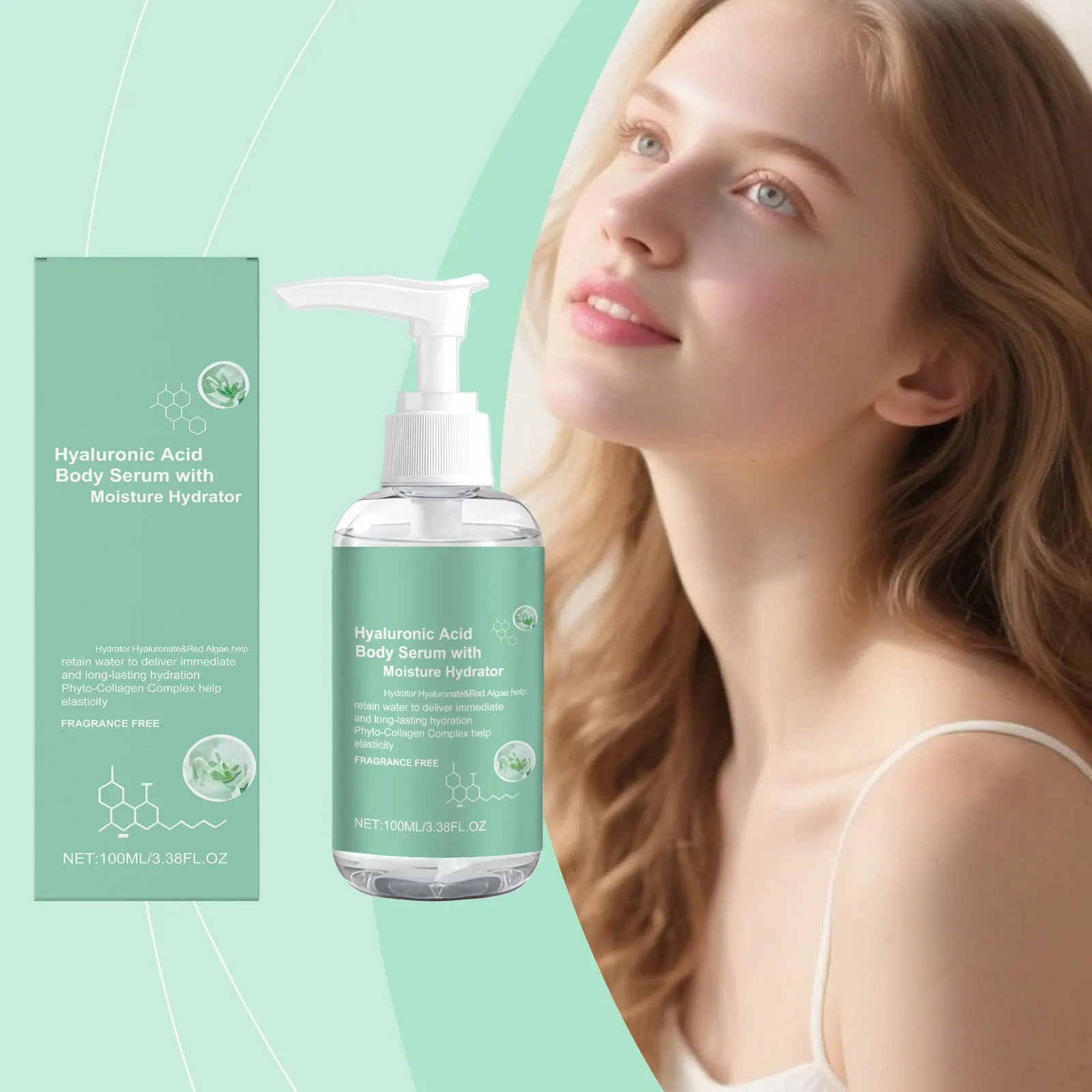 

Hyaluronic Acid Body Serum Soothing Firming Moisturizing Tightening Whitening Lightening Lift Massage Essence Winter Skin Care
