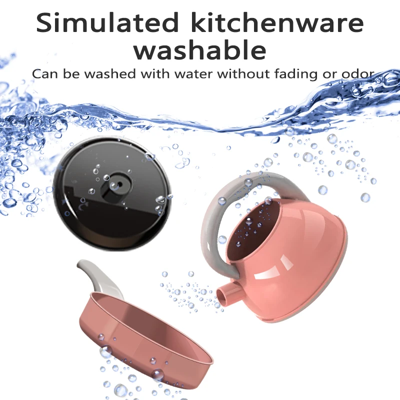 Deze keukenspeelgoedset voor kinderen bevat speelkookgerei en kookpakketten, waardoor het een perfect cadeau voor zowel meisjes als jongens.