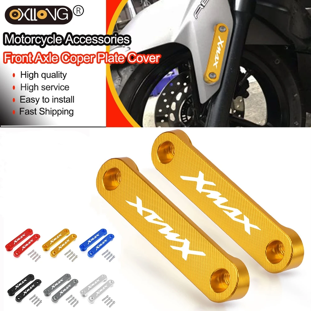 

Motorcycle Mud Guard Fender Axle Coper Plate Decorative Cover For Yamaha X-MAX XMAX 125 250 300 400 Nmax 155 2017 2018 2019-2024