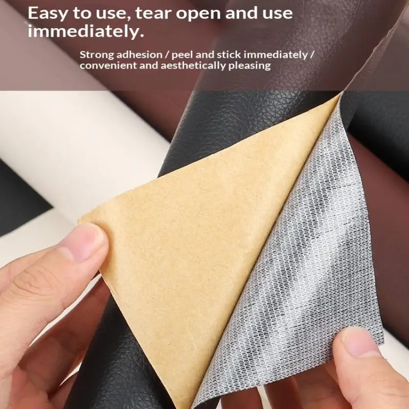 Selbstklebendes Leder-Reparaturband für Heimwerker – Ideal für Sofa, Motorrad, Autositz, Taschen und mehr – Detail 23