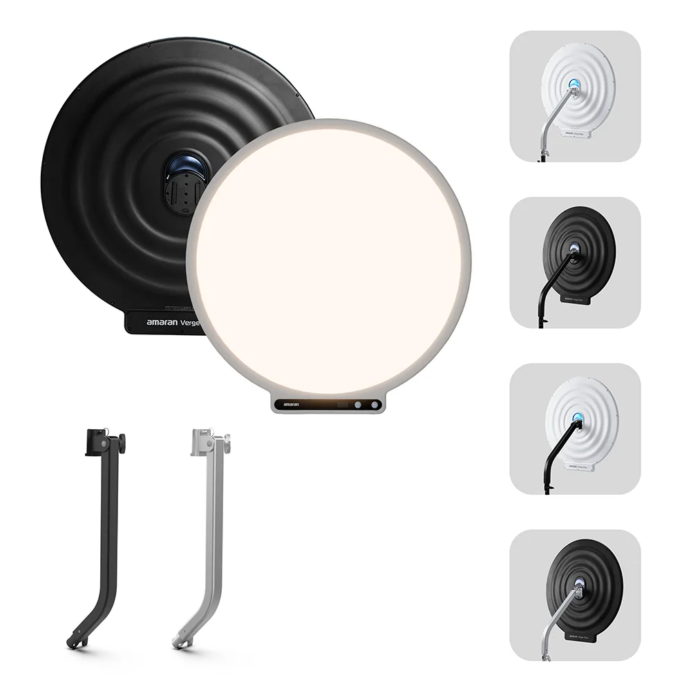 【Shipped form US】amaran Verge Max Bi-Color LED 55cm (22in) Circular Panel Light 2700K-6500K Photography Studio Light by Aputure