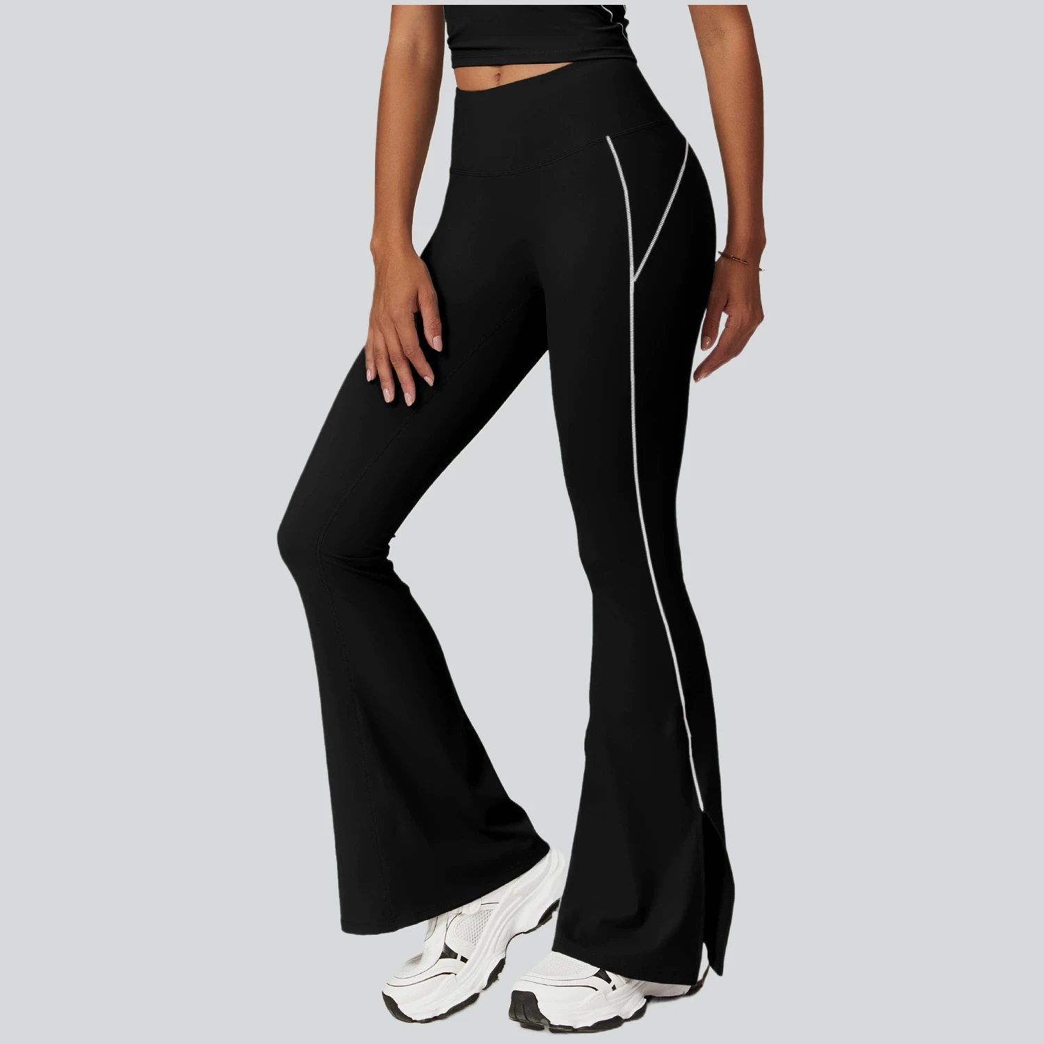 

Yoga Flare Leggings Women Bell-bottoms Fitness Push Up High Waiste Wide Leg Workout Pants Gym Elastic Tights Exercise Sport Pant
