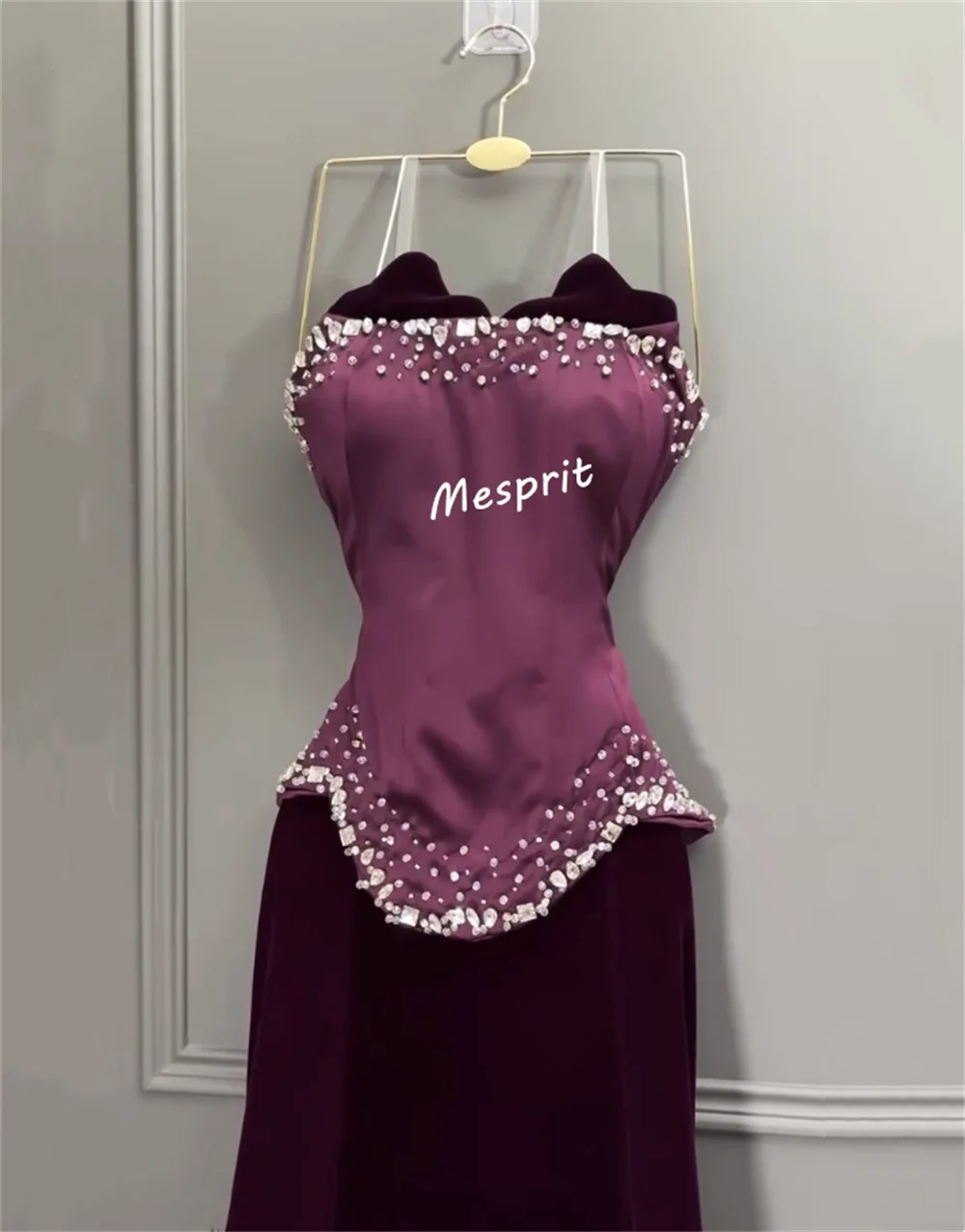 Vestidos largos de trompeta sin tirantes con purpurina Grace personalizados, vestido de noche brillante, ocasión a medida, elegante vestido de fiesta de bienvenida