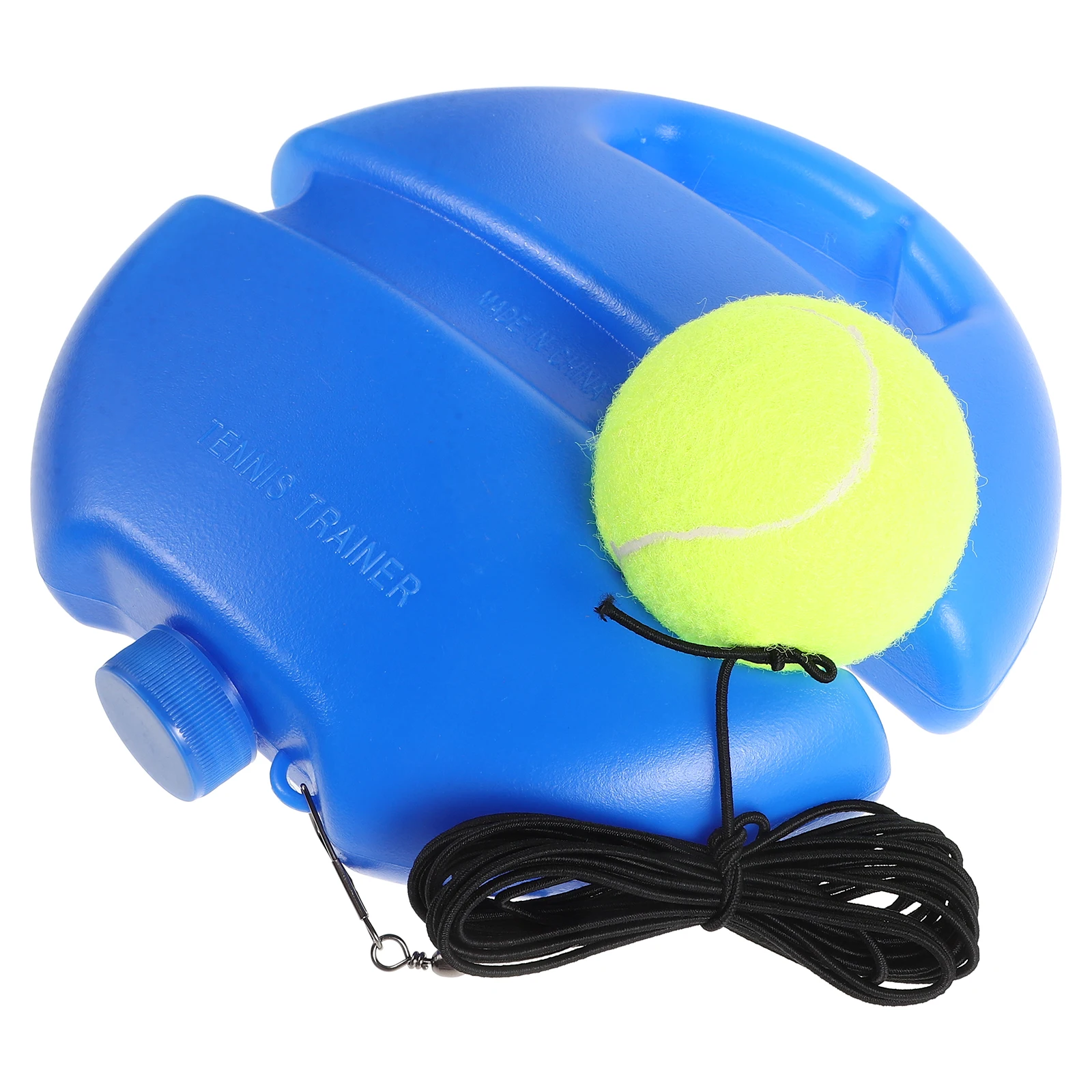 1 مجموعة مدرب التنس مجموعة الأزرق المحمولة عدم الانزلاق قاعدة مقاومة للاهتراء معدات التدريب للمبتدئين التنس ممارسة أداة مضرب