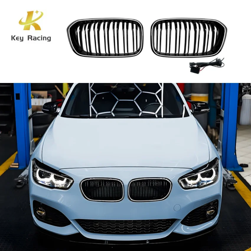 

F20 F21 Led Grill Front Grille Car Accessories For BMW 1 Series F20 F21 116d 120i 120d M135i 2011-2019 Racing Kidney Grille