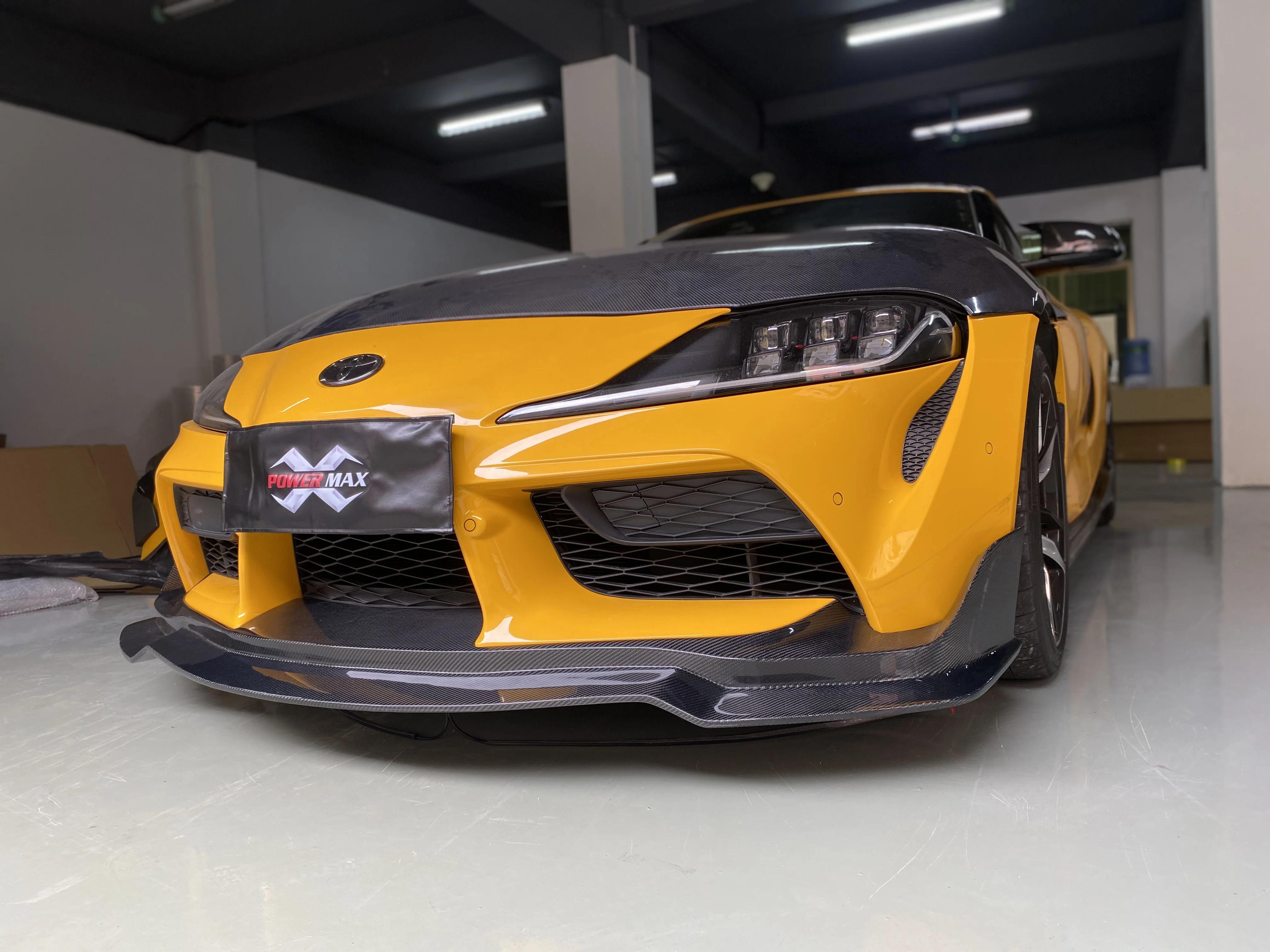 شفة ممتصة للصدمات الأمامية من ألياف الكربون Mb لشفة أمامية GR Supra A90 A91 MKV