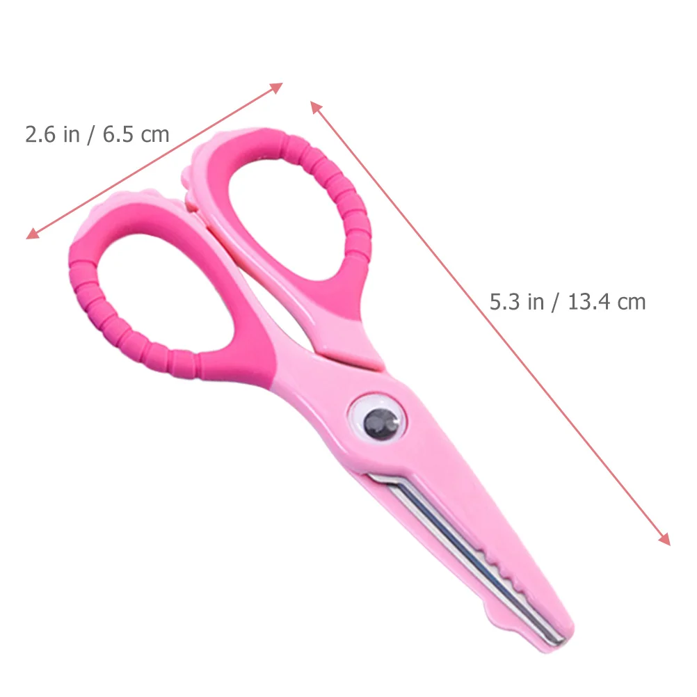 2Pcs Small Round Head Scissors Lightweight Safety Scissors for Kids 2-12 Years Suitable for Paper Photos Craft Making and School