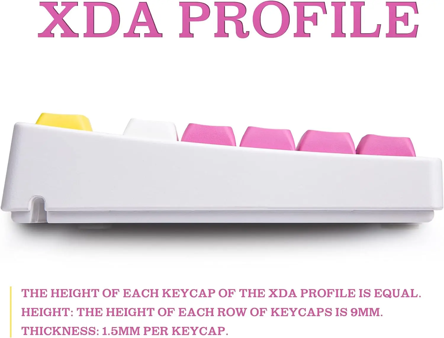 PBT Keycaps XDA Profile 135 Keys Custom Cute Keycap Thermal Sublimation Process For Cherry/Gateron XM Switch (Ice Cream)