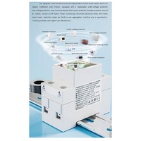 A72T 100A Tuya Wifi Smart Din Rail Energy Meter Current Voltage Curve Leakage Protection Switch With Mutual Inductance Coil