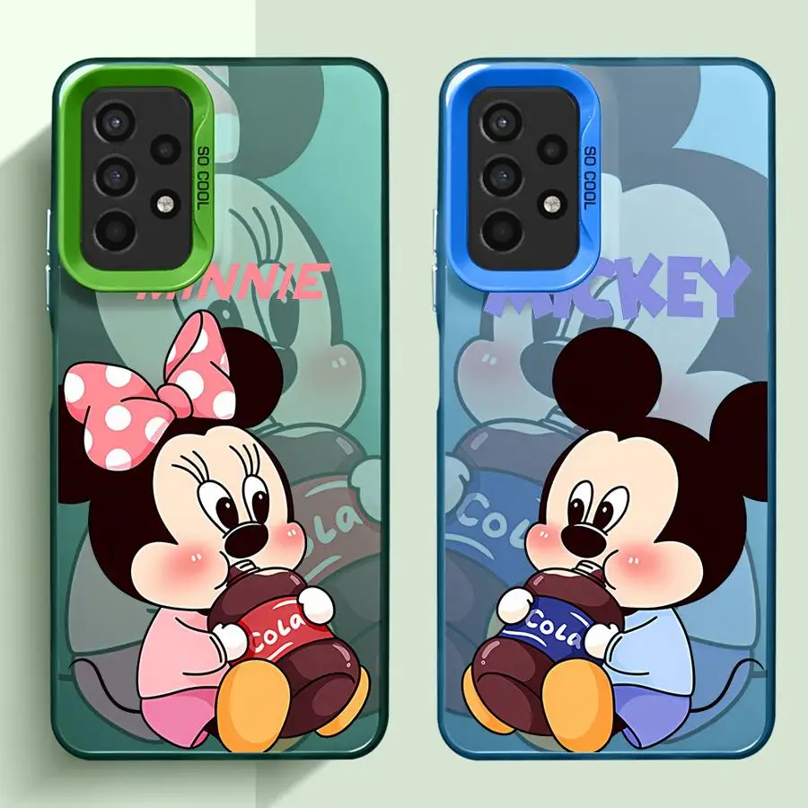 Disney Mickey Minnie Mouse Phone Case for Samsung Galaxy A12 A11 A14 A32 A55 A33 A13 A22 A23 A24 A34 A54 A53 A35 A52 A15 Cover