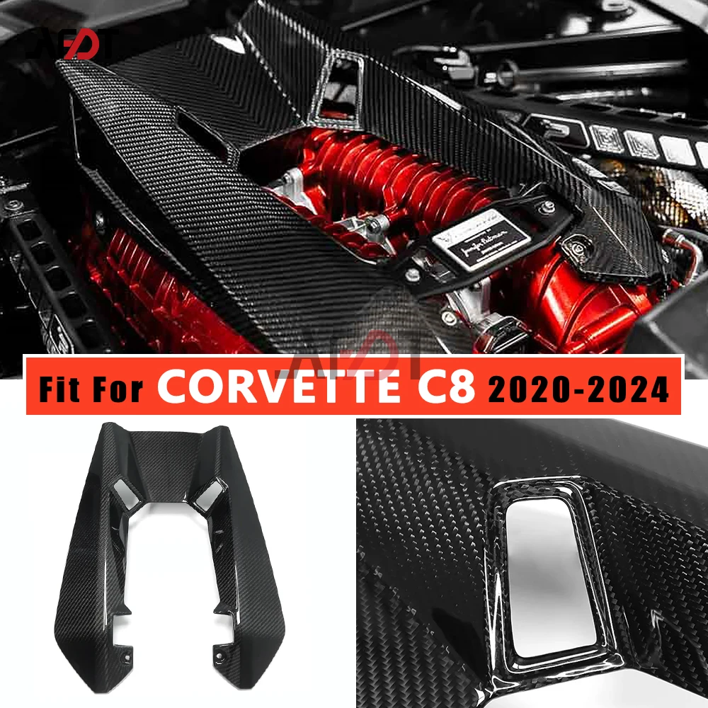 

AFDT For Chevrolet Corvette C8 Z06 Coupe 2020-2024 Real Carbon Fiber Interior Car Front Engine Bay Cover Decoration Accessories