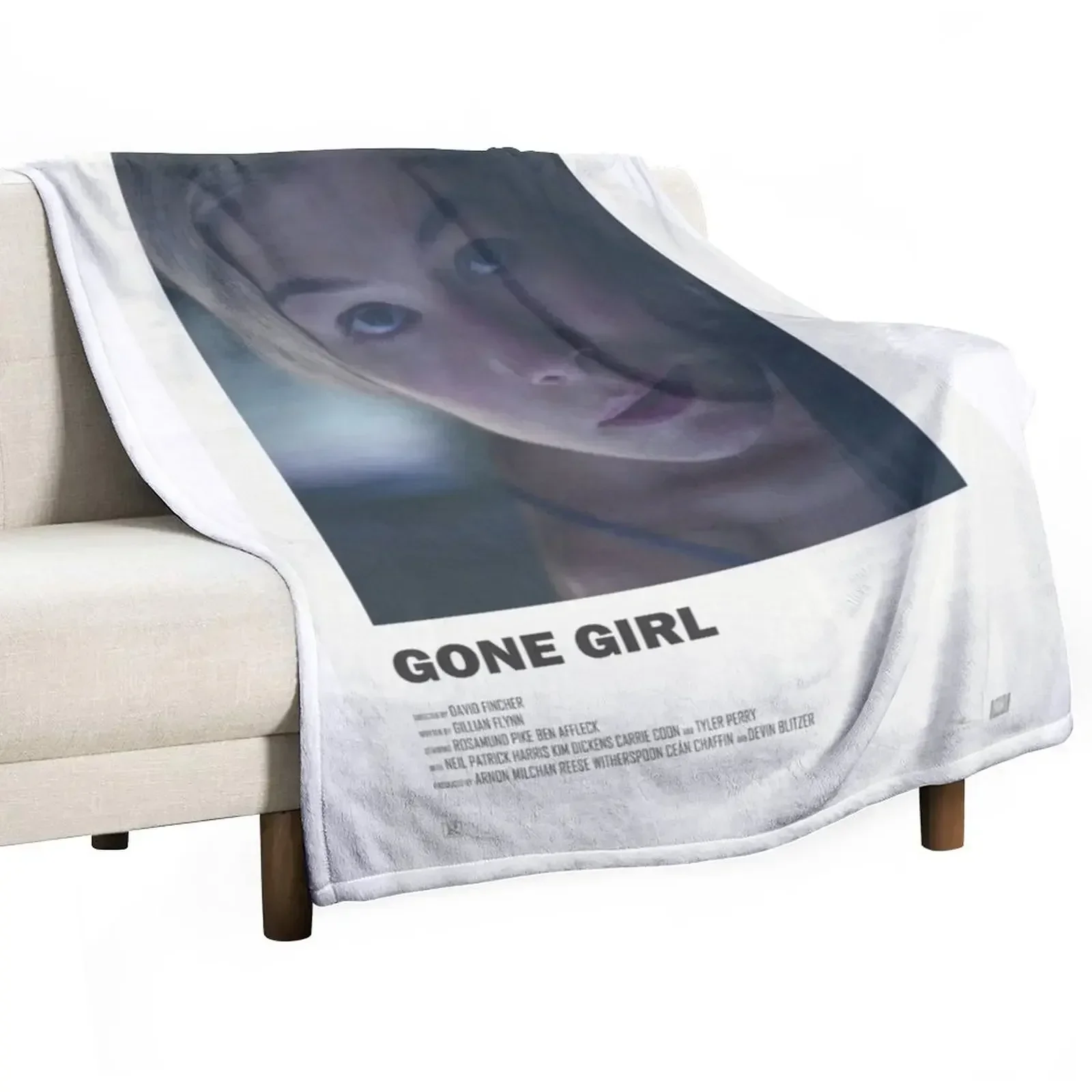 

Gone Girl Movie Poster Throw Blanket Furry Travel Single Blankets