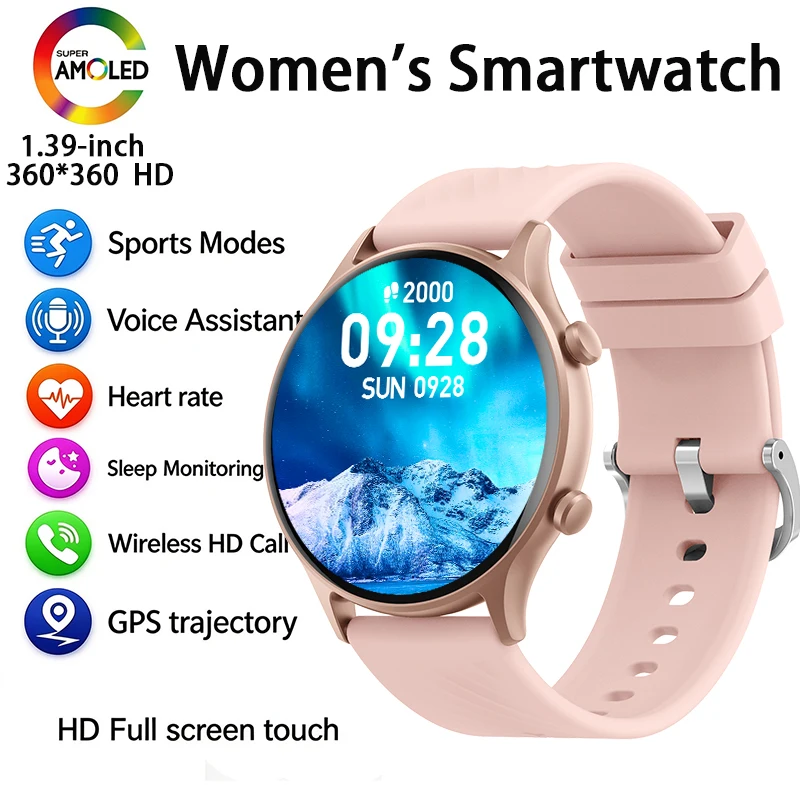 New Round Smart Watch, Bluetooth Calling, IP67 Waterproof Fitness Tracker with Heart Rate Blood Oxygen Monitor for Men Women
