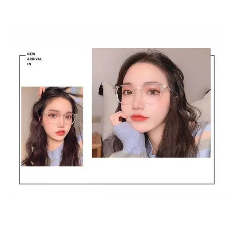 Oversized Transparent  Computer Glasses Frame Women Men Anti Blue Light Eyewear Stylish Glasses Go with Everything Очки 안경
