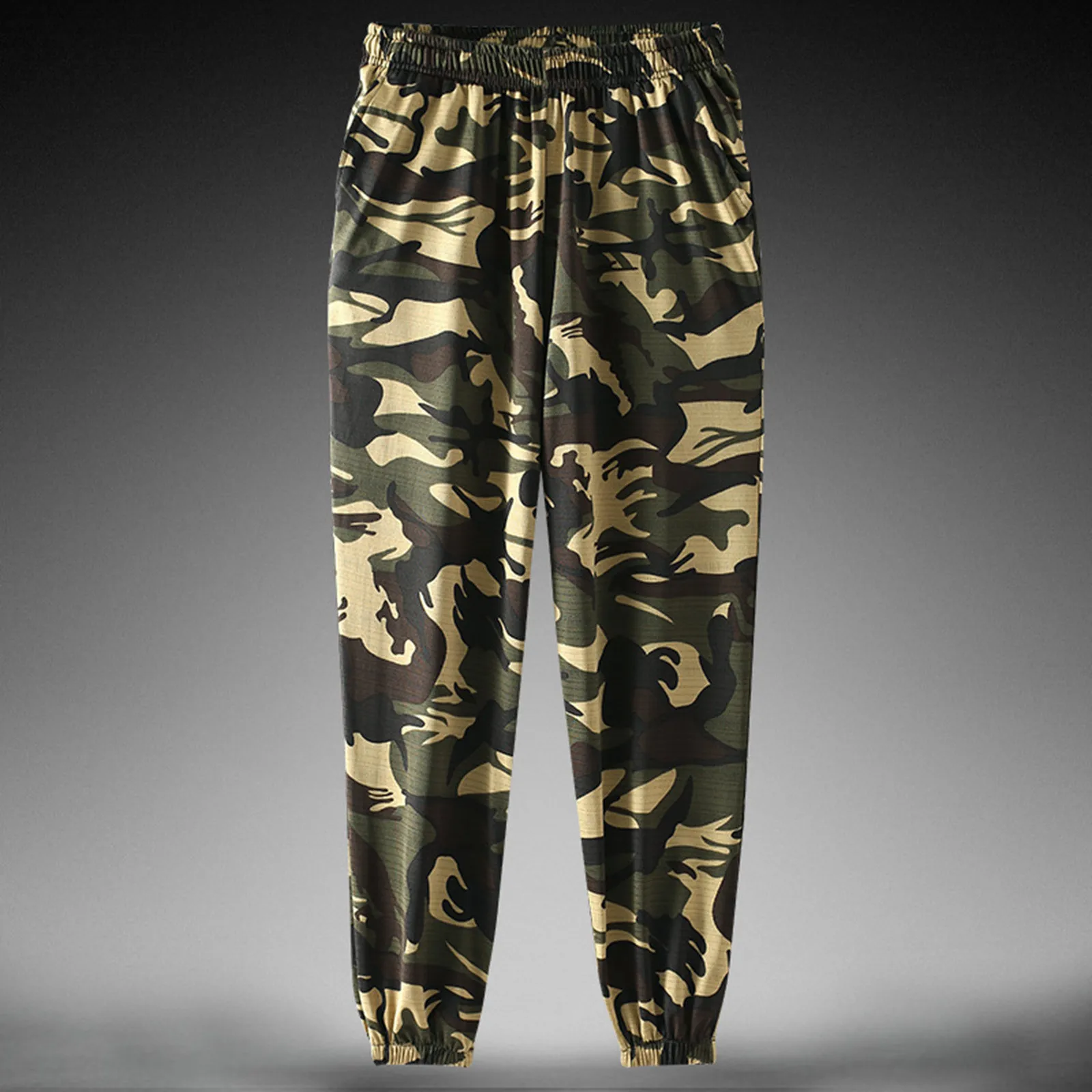 Men\'s Joggers Sweatpants Basic Fleece  Jogger Pant Elastic Waist Men\'s Casual Pants Camouflage Trousers Loose Men\'s Casual Pants