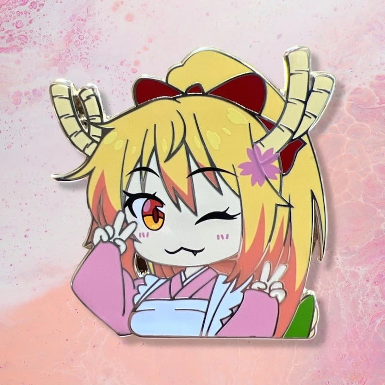 Tohru ， Dragon Maid enamel pin