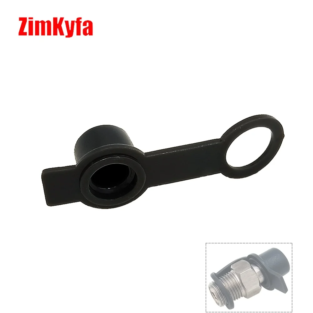 Black HPA Air Tank Regulator Rubber Fill Nipple Male Foster Quick Disconnect Dustproof Covers