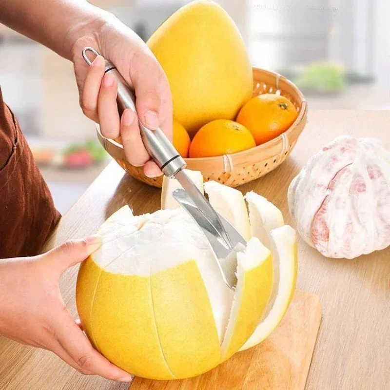 304 Stainless Steel Orange Citrus Peelers Creative Fruit Opener Grapefruit Peeler for Home Use Fruit Knives Kitchen Gadgets