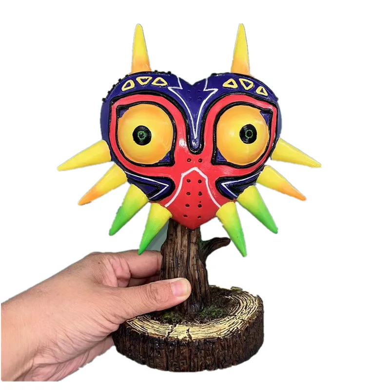 9.5 Inch Tall Painted The Legend of Zelda Majora's Mask Video Game Collectible 3D Figurine Statue with Detailed Base