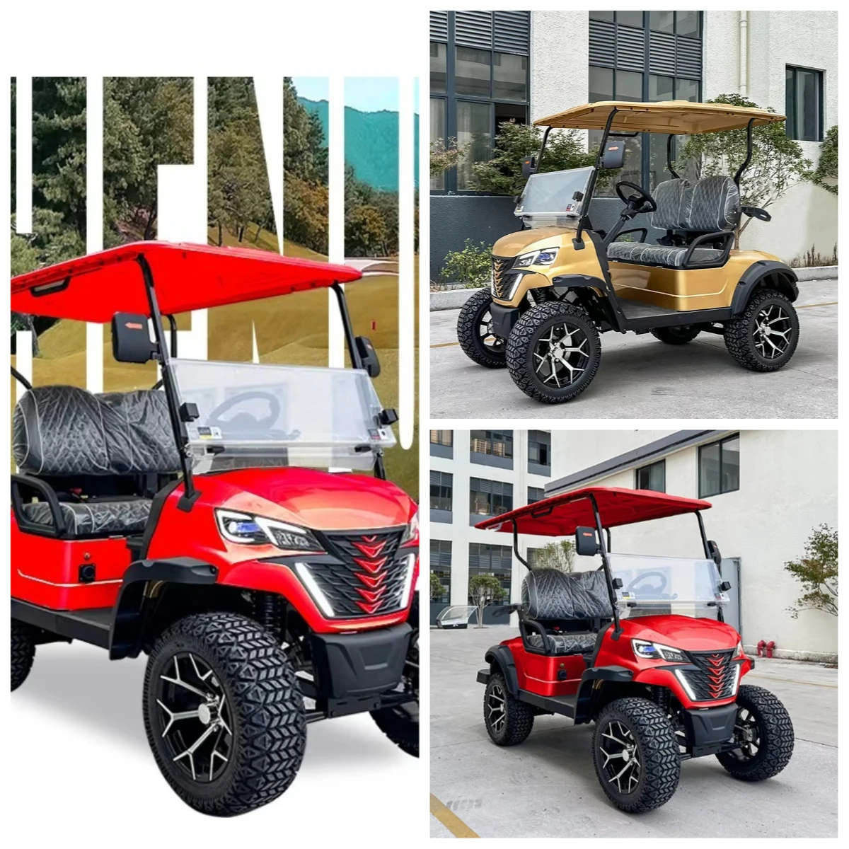 

Flying Wing Modern 72V 2 Seater Electric Golf Cart-Eco-Friendly For City And Community Use With Lithium Battery And 80km Range