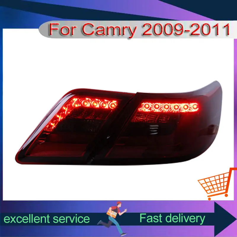 Automobile Rear Lamps For Toyota Camry 2009-2011 Modified Taillights With Halogen Reversing Turn Signal Lights Car Accessories