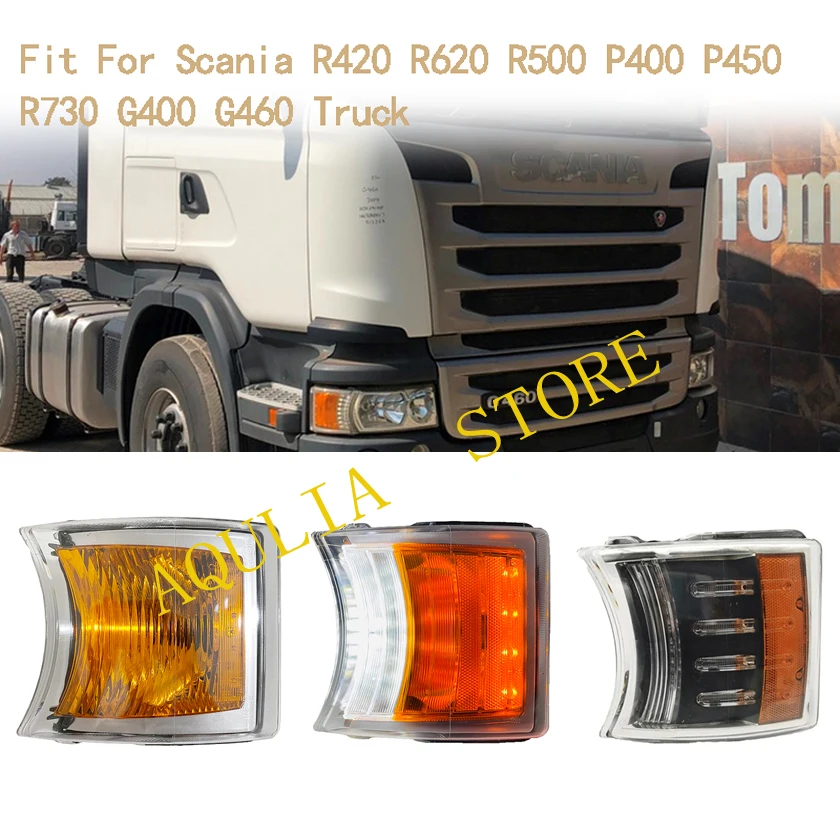 

1 Pcs Led Turn Signal Lamp Fit For Scania P G R T Series Indicator Xenon & Led Day Time Running Lights 1949900 2442637 2241544