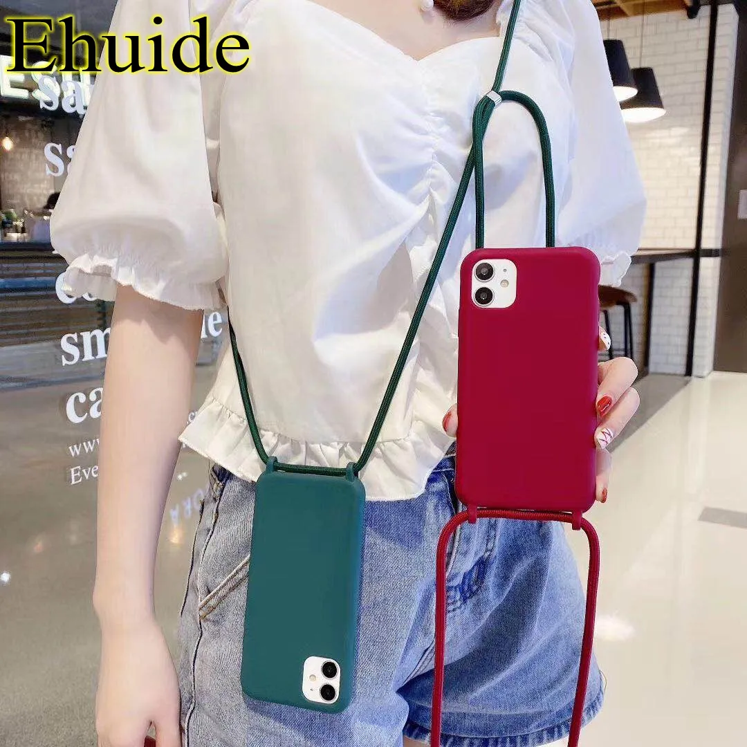 Strap Case für iPhone 17 16 14 13 12 Mini 11 15 Pro Max XS X Plus Crossbody Lanyard stoßfeste weiche TPU Silikon Outdoor Cover – Detail 5