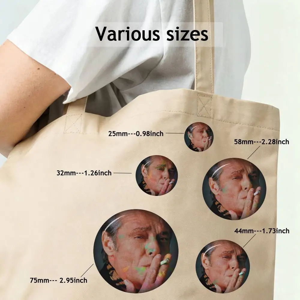 Movie Actor- Funny Jack Nicholson Cartoon Button Brooch Funny Cute Lapel Badges Backpack Jewelry Gifts Custom