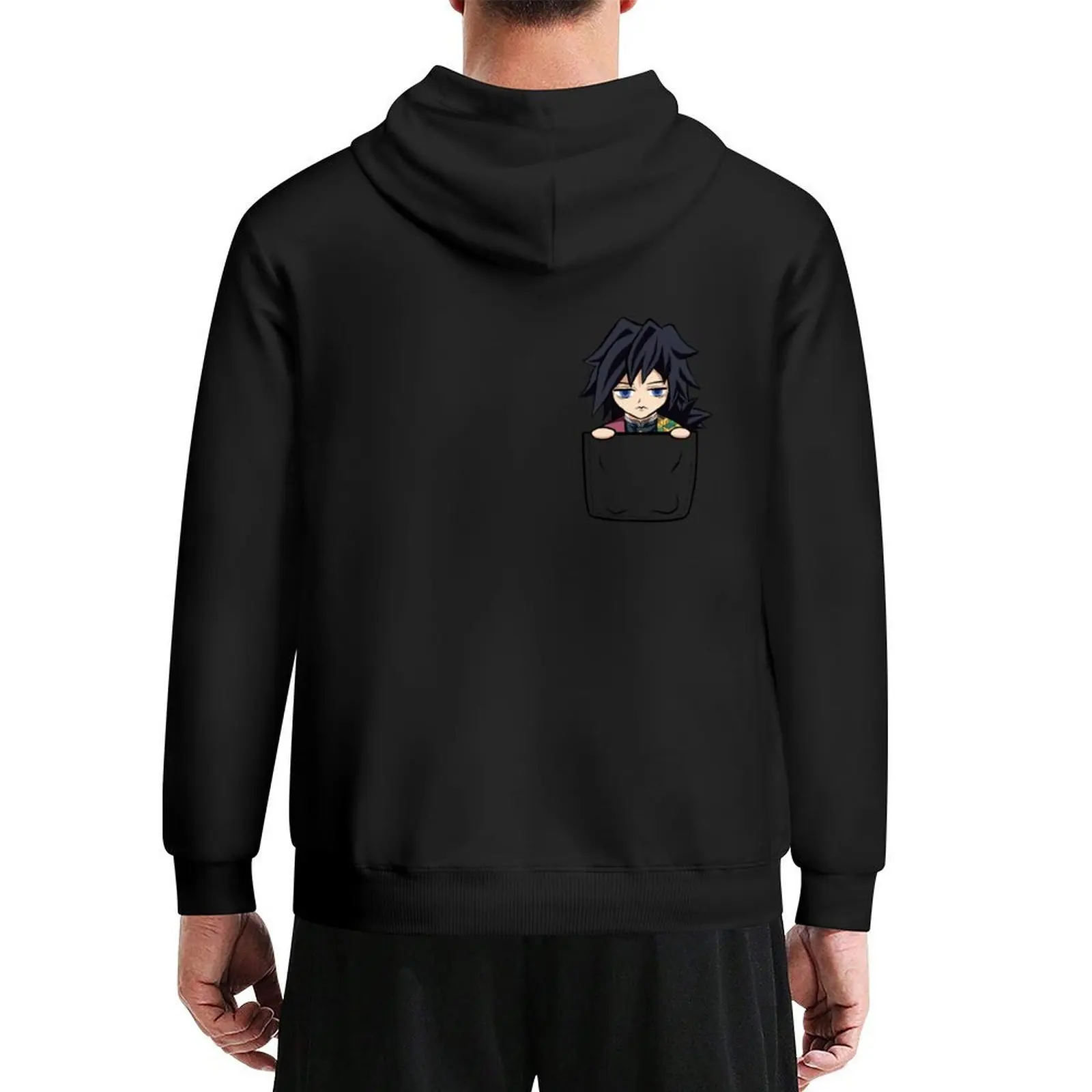 

Giyu Pocket Hoodie men clothing men's sweat-shirt set men's autumn clothes anime clothes hoodie oversize