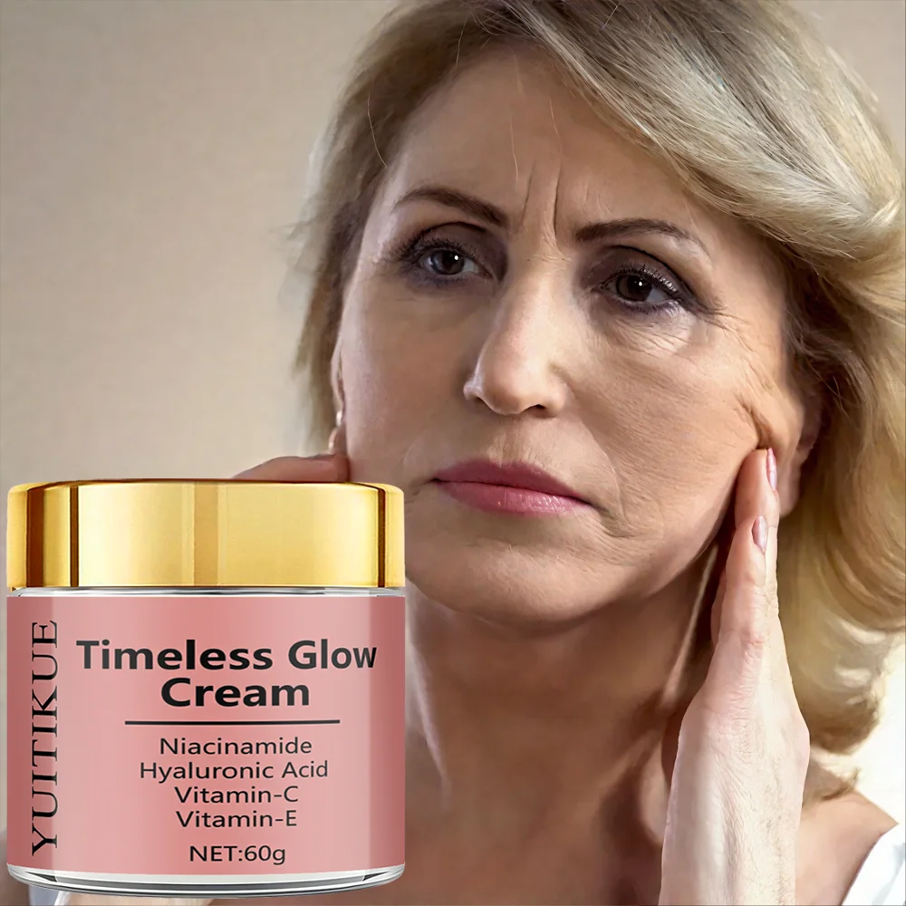 كريم توهج خالد 60 جرام - كريم وجه مضاد للشيخوخة، رفع، ثبات ومرطب، مع النياسيناميد، فيتامين C، E وحمض الهيالورونيك