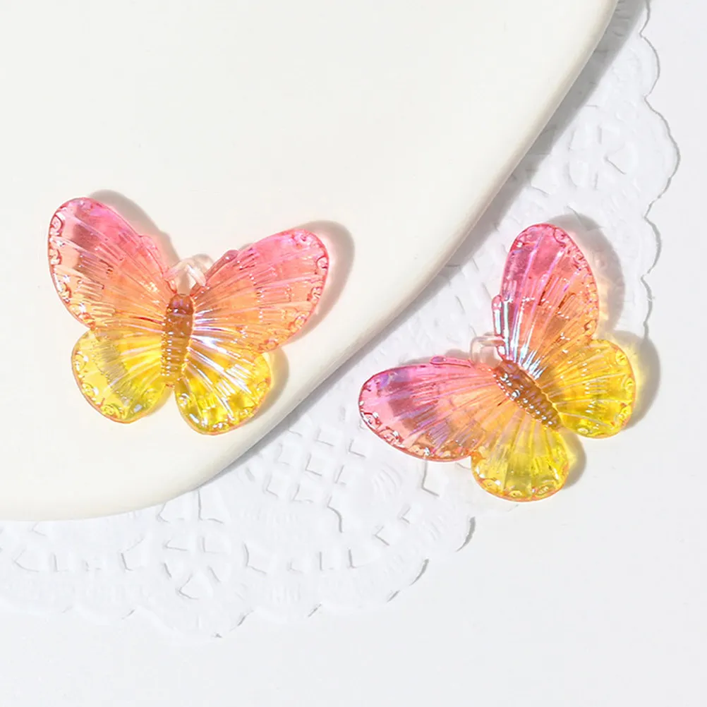 

30Pcs Butterfly Resin Accessories Acrylic Creative Crafts for Desktop Home Decor Festive Party Wedding Celebration Decoration